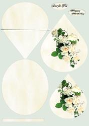 Tear Drop Easel Rose