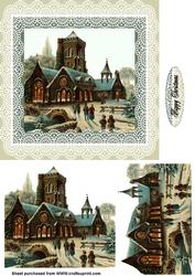 Christmas Church Scene