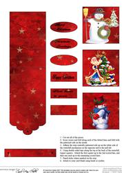 Christmas Red and Gold Waterfall