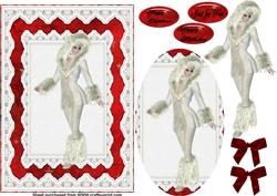 Christmas Lace Card