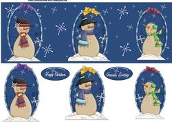 Snowmen Dl Card