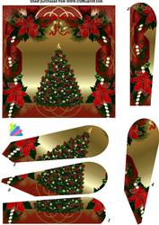 Christmas Tree Fan Card