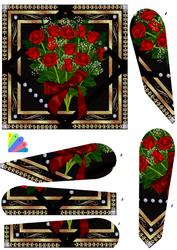 Rose Fan Card
