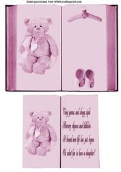 New Baby Girl Book Sheet