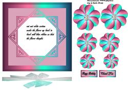 Flower Dangle Card