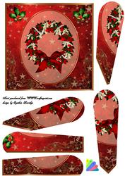 Christmas Wreath Fan Card