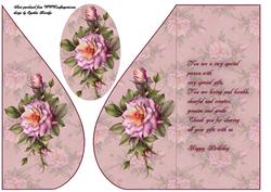 Rose Tear Drop Card