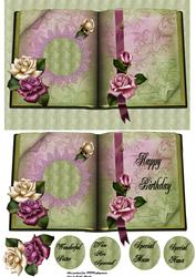 Birthday Rose Book