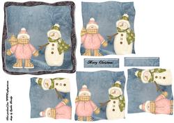 Snowgirl and Snowman
