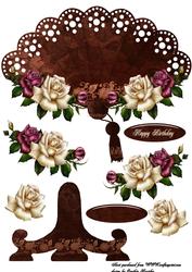 Roses Fan Sheet