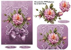 Pink Roses and Lace