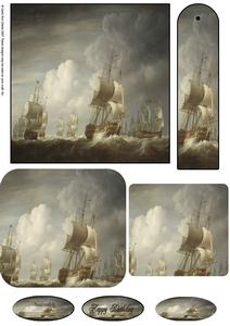 Vintage Sailing Easel Kit