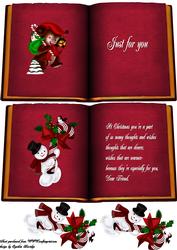 Christmas Snowman Mouse Book
