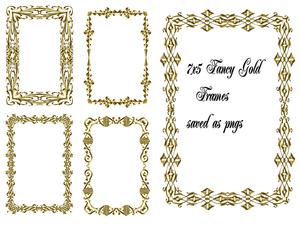 Fancy Gold Frames 7x5