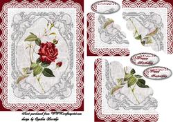Red Rose and Lace