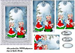 Christmas Mice Carol Singers