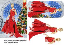 Christmas Lady in Red