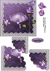 Lavender Lace and Roses