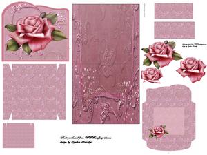 Pink Rose Easel Drawer Kit