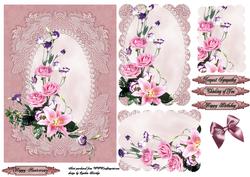 Lace Pearls and Roses