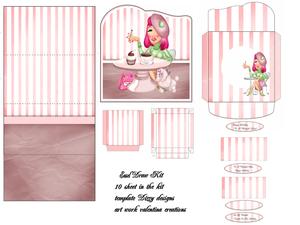 Pink Fashion Easel Draw Kit
