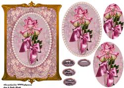 Vintage Framed Roses