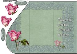 Pink Rose Cascade