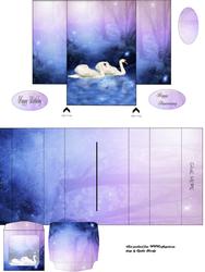 2 Swans Gatefold Pop Up