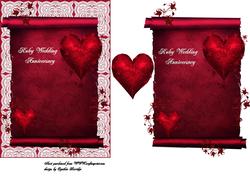 Ruby Wedding Hearts