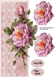 Pink Roses and Lace Dl