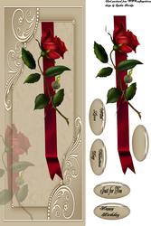 Single Red Rose Dl