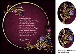 8x8 Foral Framed Verse