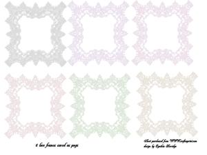 6x6 Lace Frames