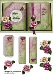 Green Book with Pocket and Bookmark