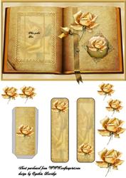 Lemon Rose Book with Bookmark