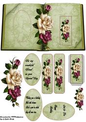 Roses Book and Bookmark