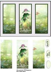 Triple Frame Vintage Lady