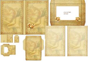 Lemon Rose Stationery Set