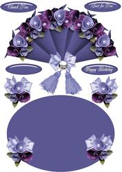 Lavender Wobble Fan Card