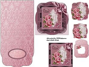 Lace and Rose Easel