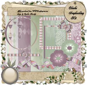 Checks Scrapbooking Kit