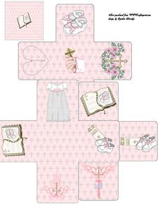 Christening Baby Girl Exploding Box
