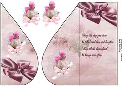 Pink Roses Wedding Teardrop