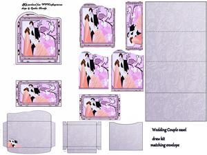 Wedding Couple Easel Drawers Kit