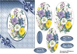 Oval Flowers and Bows