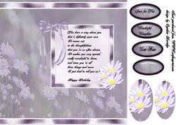 8x8 Flowers Birthday