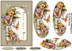 Cream Frame Flowers