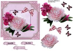 Pink Framed Flowers