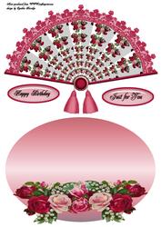 Rose Fan and Wobble Sheet