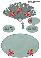 Summer Rose Fan